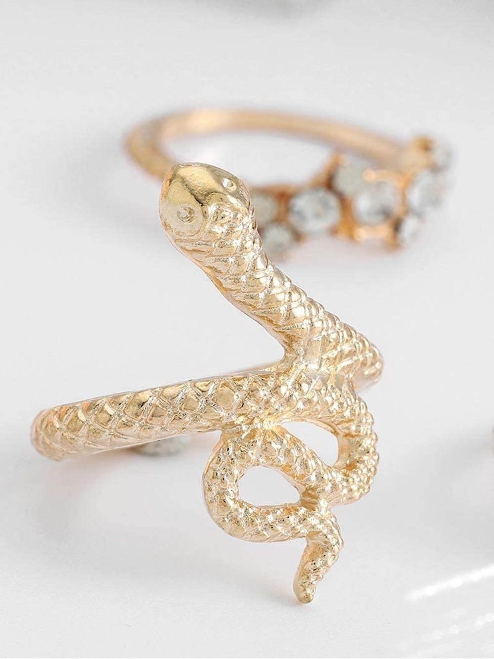 5/$25 Golden Snake Ring Size 8